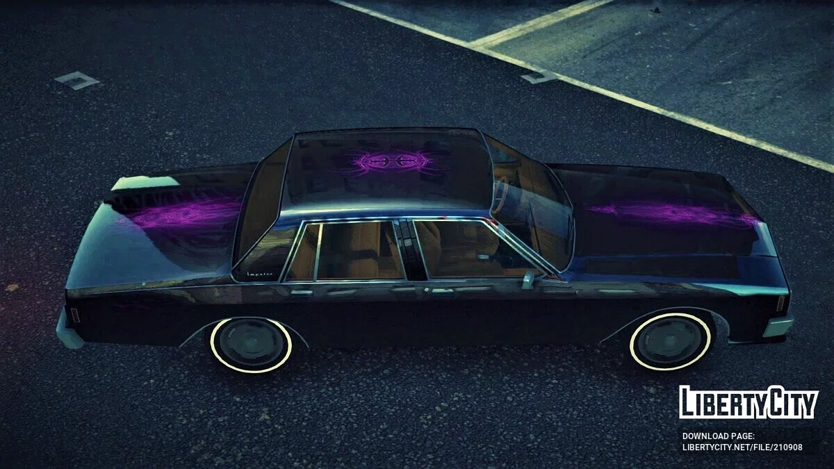 Declasse Impaler LX [Addon \/ Replace \/ Moving Steering Wheel \/ 10 Liveries \/ LQ] / GTA 4