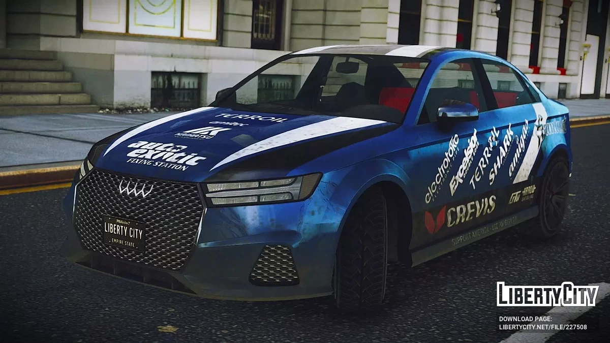 Obey Tailgater S [附加  移动方向盘  15种涂装  低质量] / GTA 4