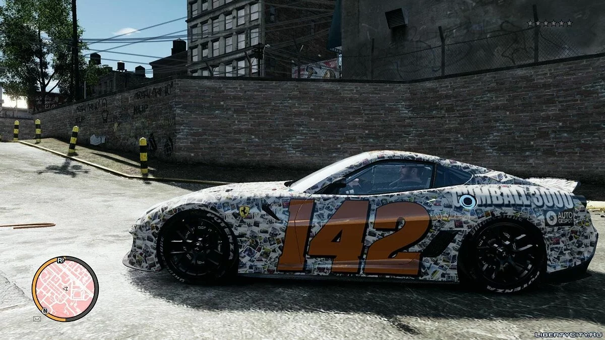 2010 Ferrari 599xx gumball 3000 142 фарбування / GTA 4