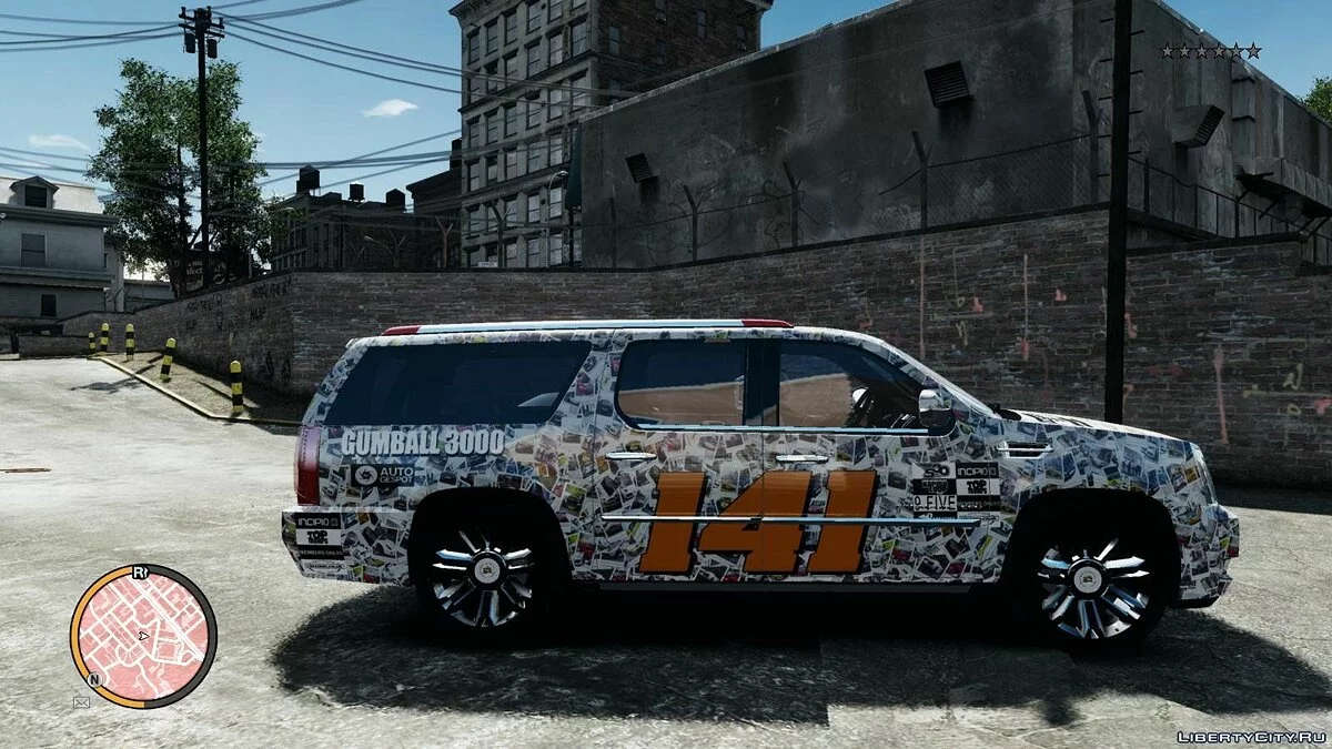 2012 Cadillac Escalade ESV Gumball 3000 Skin / GTA 4