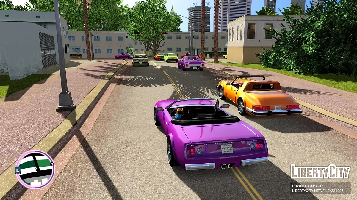 Барвисті автомобілі для Vice City Nextgen Edition / GTA 4