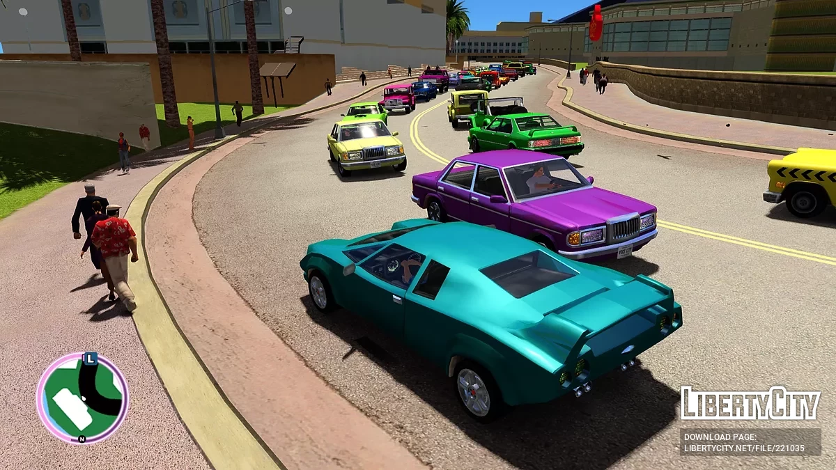 Барвисті автомобілі для Vice City Nextgen Edition / GTA 4