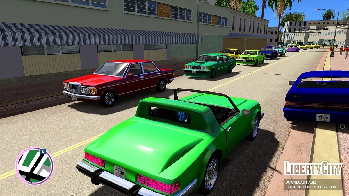 Барвисті автомобілі для Vice City Nextgen Edition / GTA 4