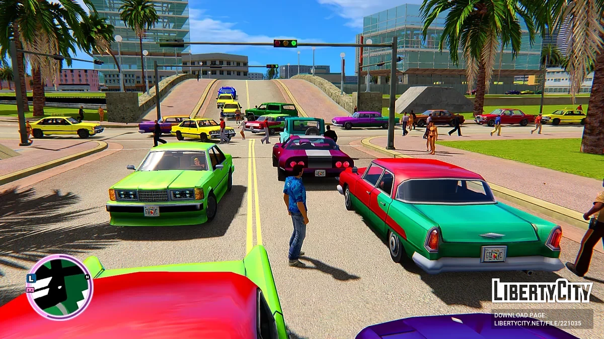 Барвисті автомобілі для Vice City Nextgen Edition / GTA 4