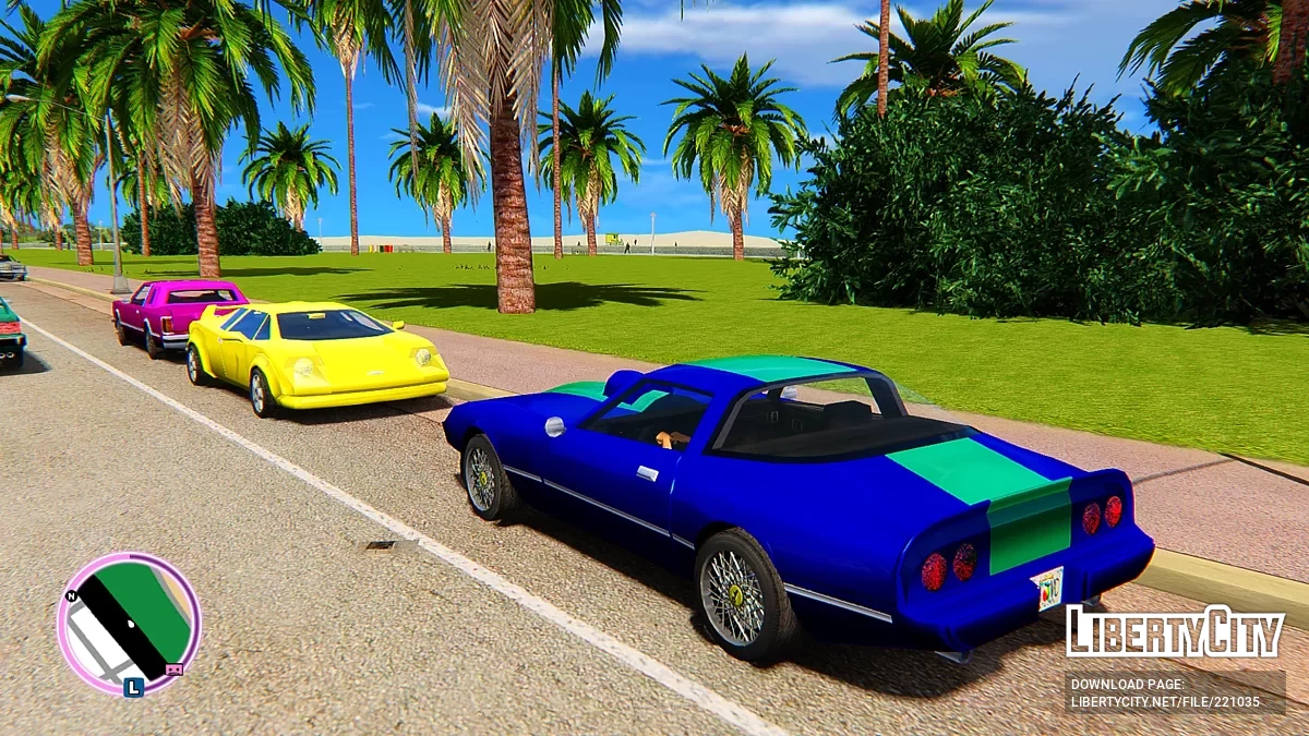 Барвисті автомобілі для Vice City Nextgen Edition / GTA 4