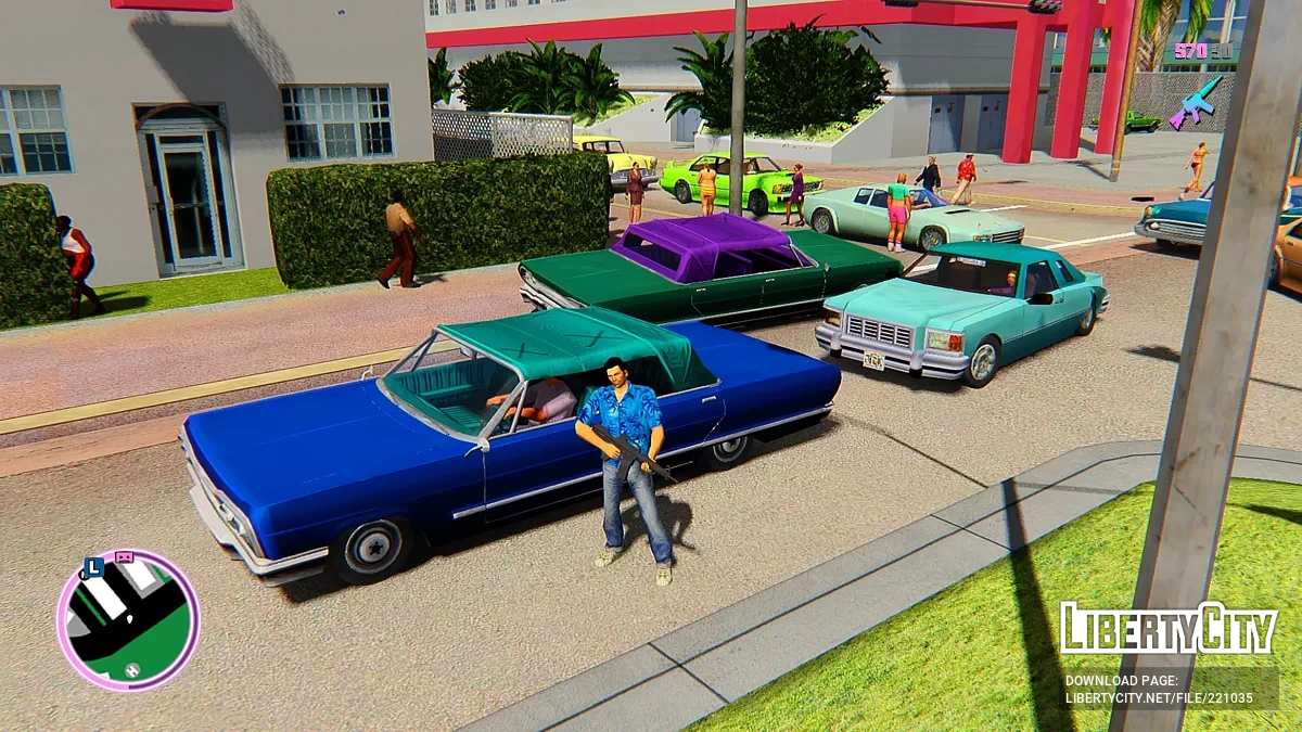 Барвисті автомобілі для Vice City Nextgen Edition / GTA 4