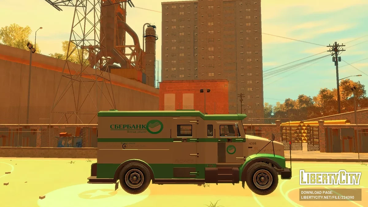 Stockade con logotipos de Sberbank / GTA 4