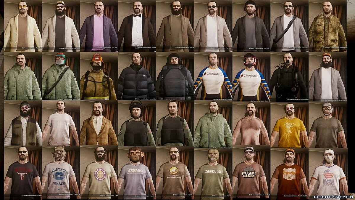 Trevor from GTA 5 with all clothing / GTA 4