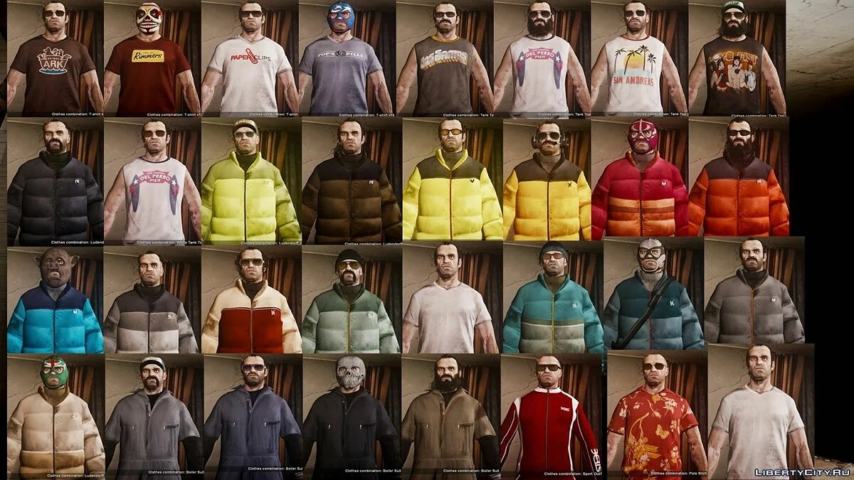 Trevor from GTA 5 with all clothing / GTA 4