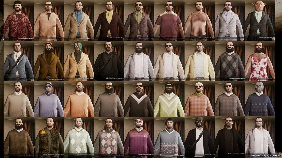 Trevor from GTA 5 with all clothing / GTA 4