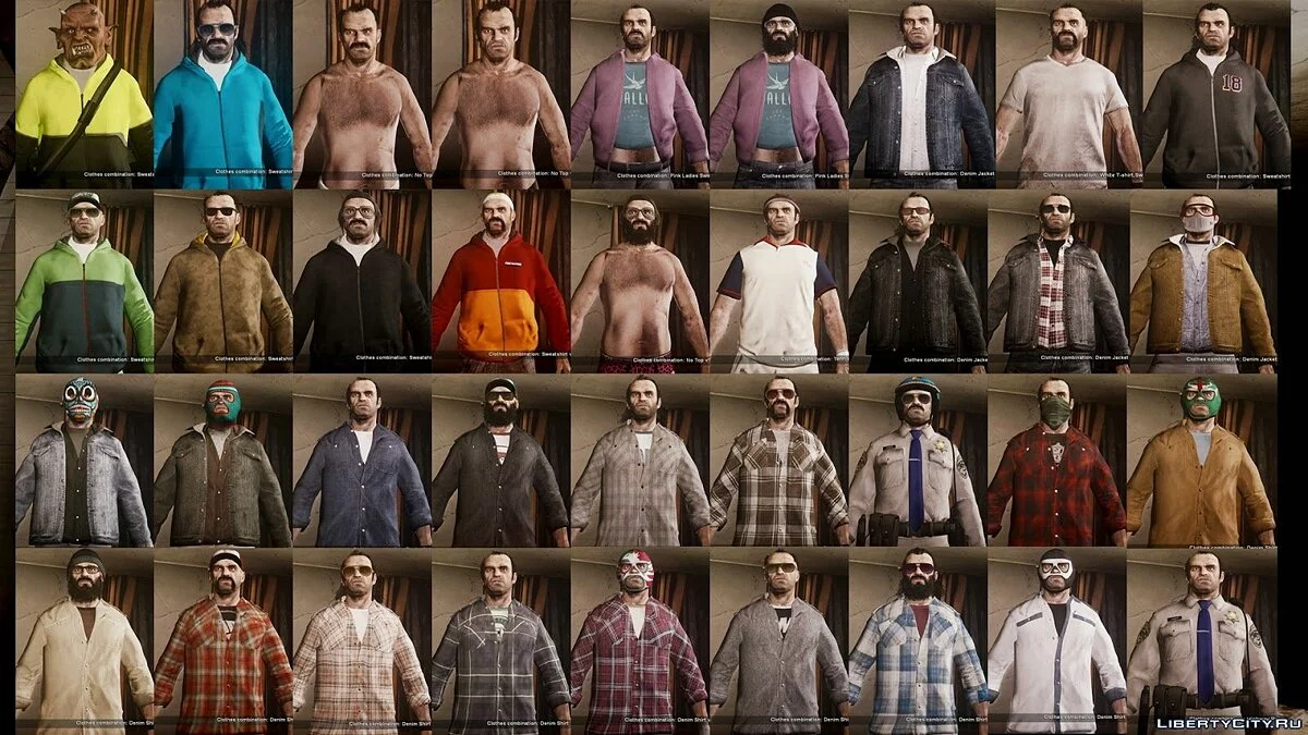 Trevor from GTA 5 with all clothing / GTA 4