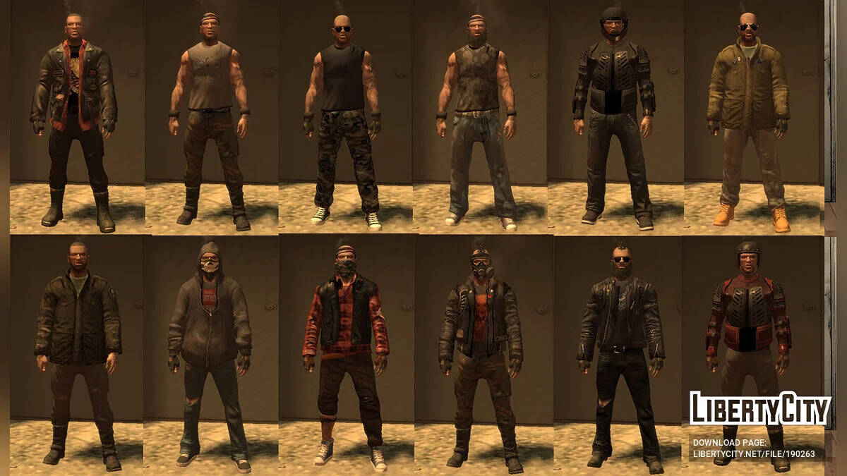 Koleksi Pakaian Besar untuk Johnny Klebitz / GTA 4