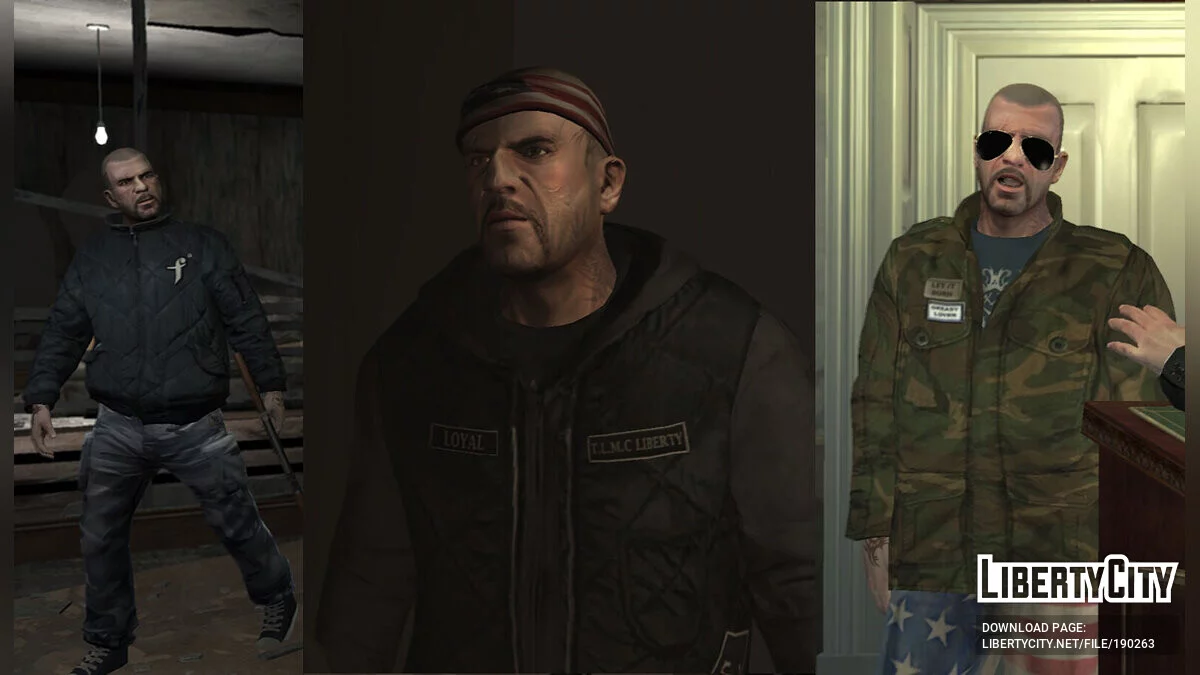 Koleksi Pakaian Besar untuk Johnny Klebitz / GTA 4