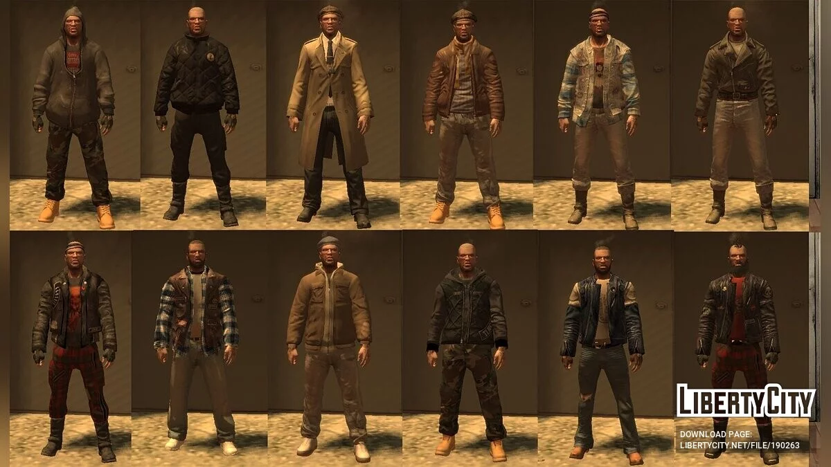 Koleksi Pakaian Besar untuk Johnny Klebitz / GTA 4