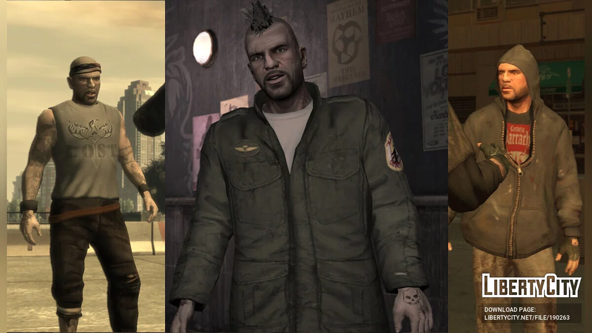 Koleksi Pakaian Besar untuk Johnny Klebitz / GTA 4