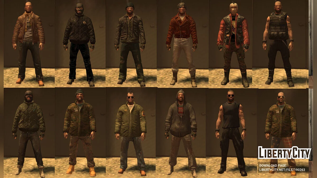 Koleksi Pakaian Besar untuk Johnny Klebitz / GTA 4