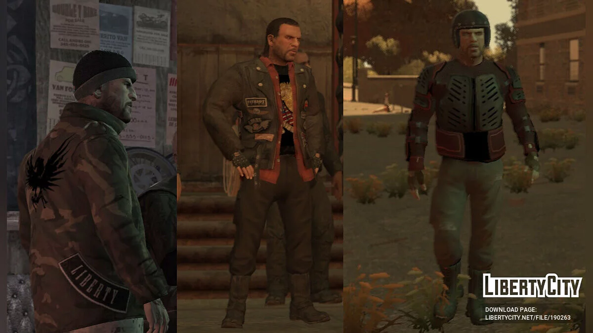 Koleksi Pakaian Besar untuk Johnny Klebitz / GTA 4