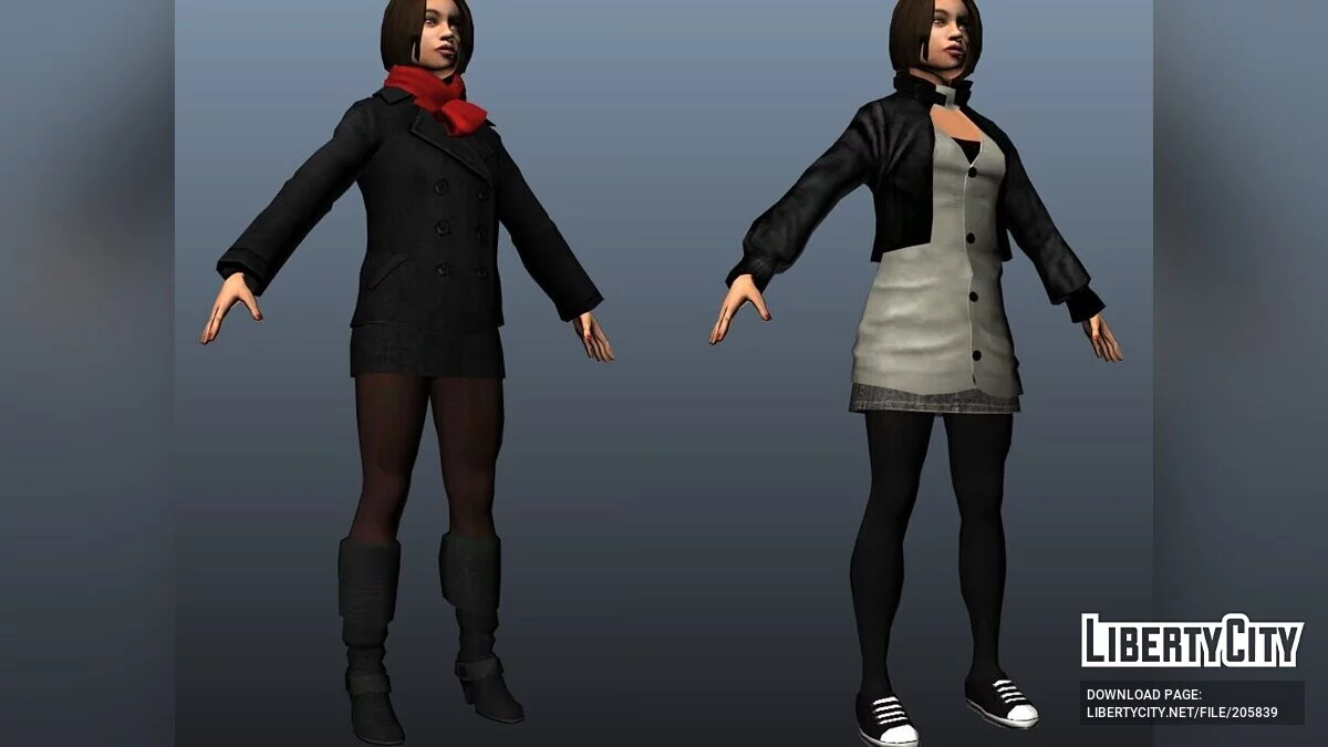 Güncellenmiş Kiki Jenkins - Çoraplı Esmer / GTA 4