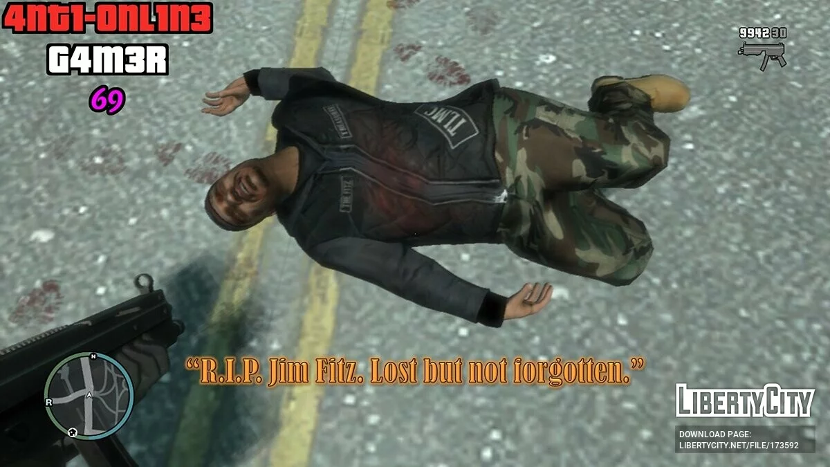 Jim`s Voice From TLAD in «No Way On The Subway» / GTA 4