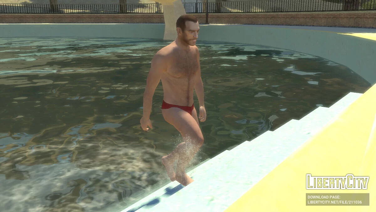 Yaz - Üstsüz Niko Bellic ve Yüzme Kıyafetleri / GTA 4