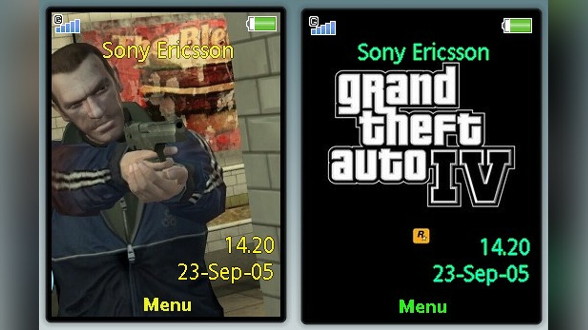 Скачать 2 Темы Для Sony Ericsson Для GTA 4