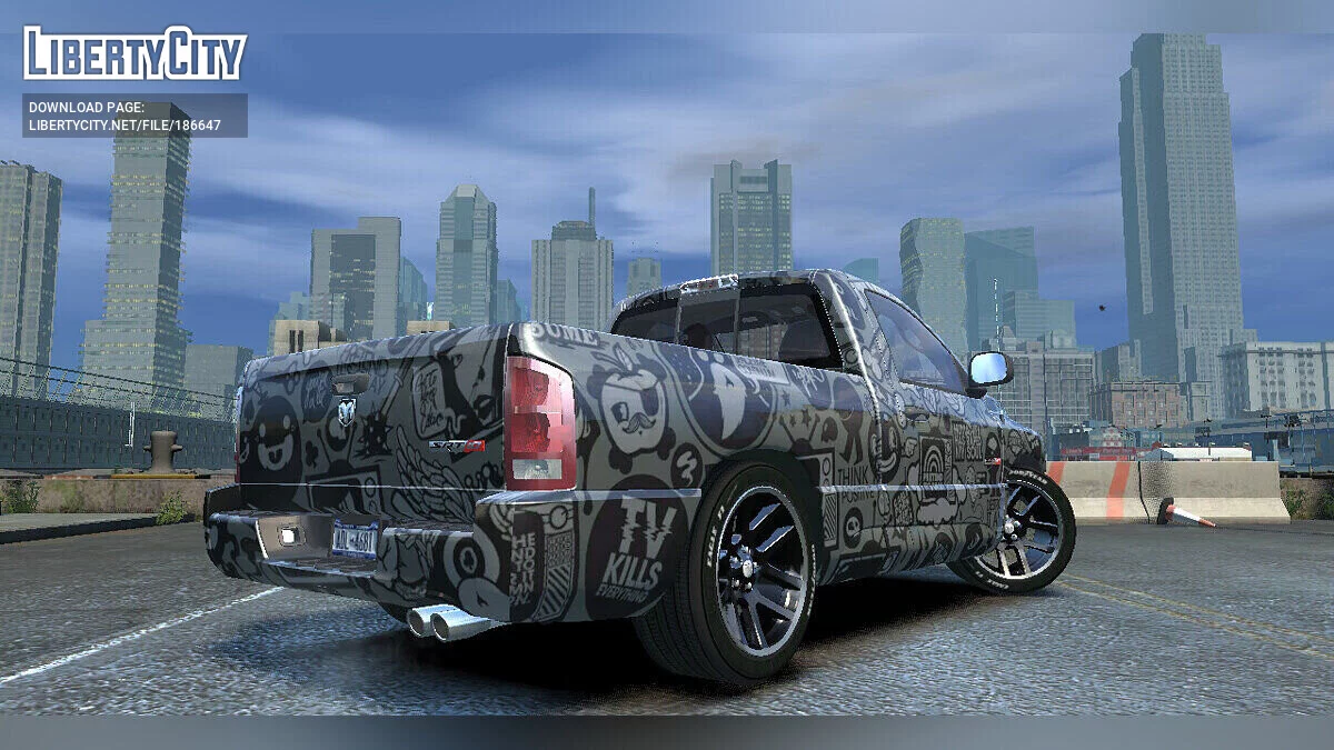 Dodge Ram SRT-10 + нові вініли / GTA 4