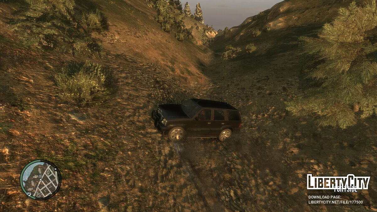 Частина гірської місцевості з GTA 5 / GTA 4