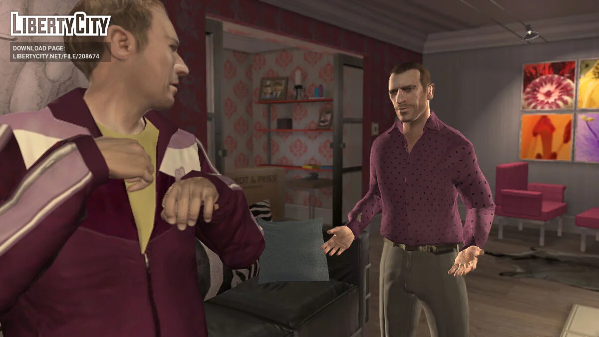 Beta Perseus Dress Shirt and Tailored Suit Pants for Niko Bellic / GTA 4