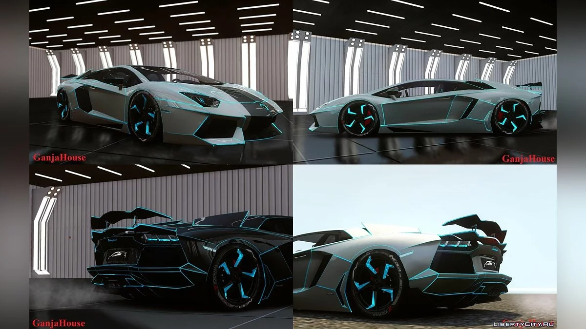Lamborghini Aventador TRON Edition [EPM] / GTA 4