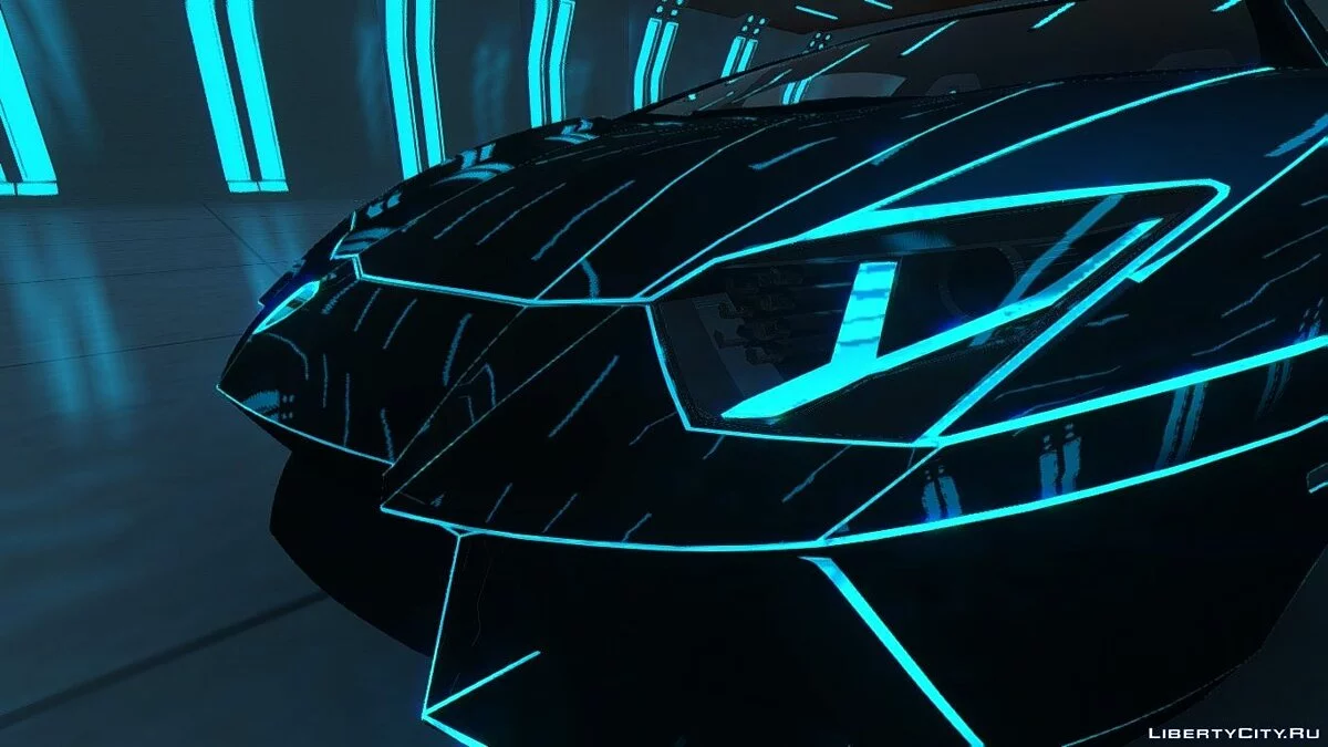 Lamborghini Aventador TRON Edition [EPM] / GTA 4