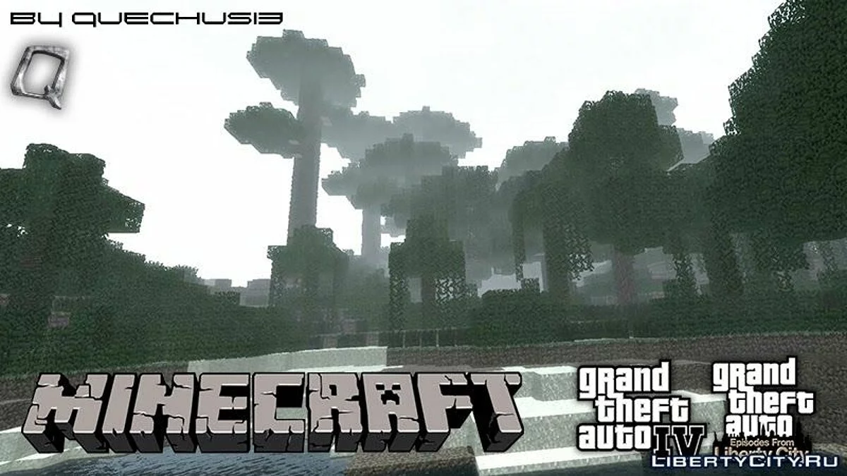 Мапа Minecraft Ландшафтний Мод / GTA 4
