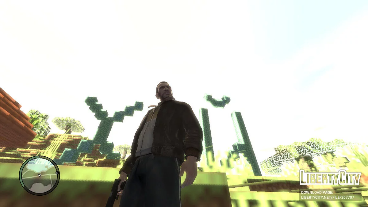Шматок острова з Minecraft 1.20.4 / GTA 4