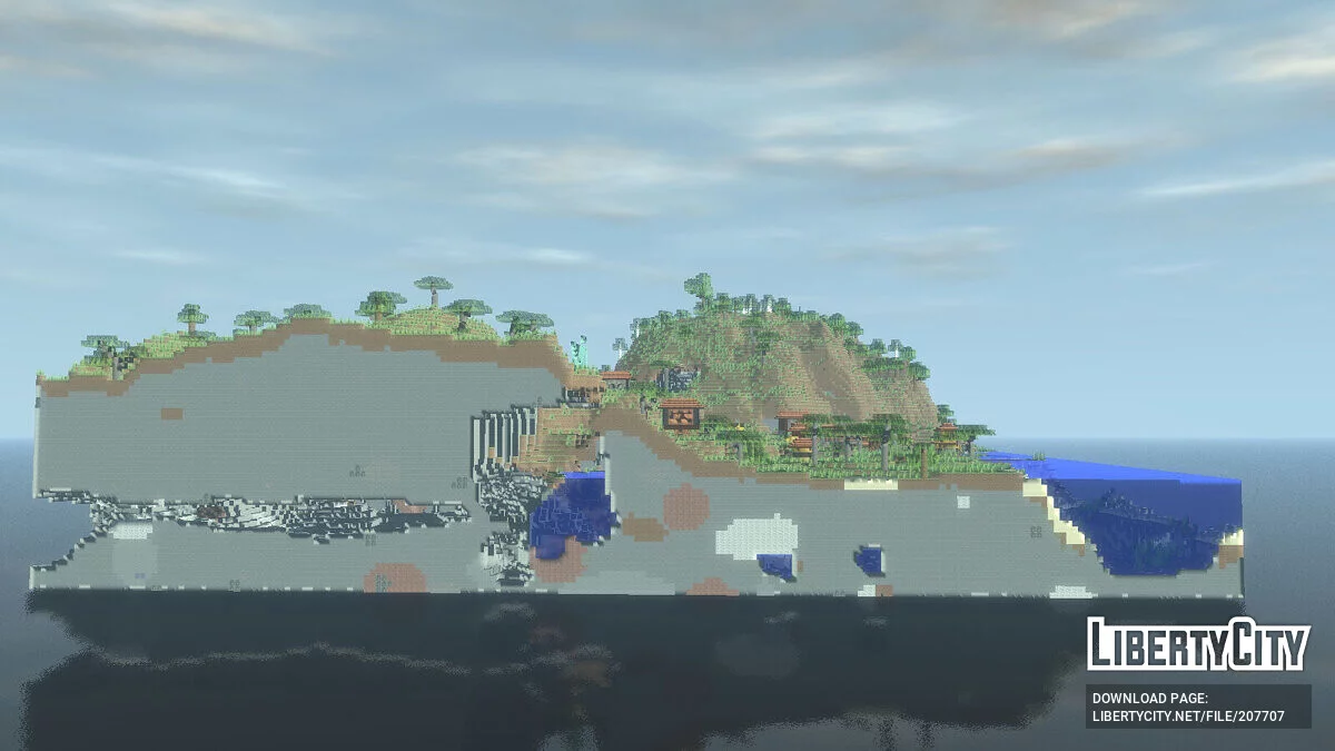 Шматок острова з Minecraft 1.20.4 / GTA 4