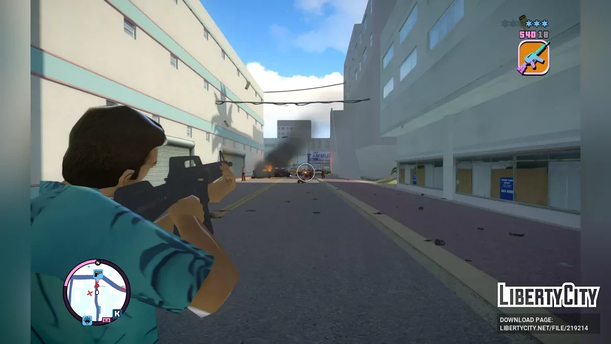 Класичні іконки та звуки зброї для Vice City Nextgen Edition / GTA 4
