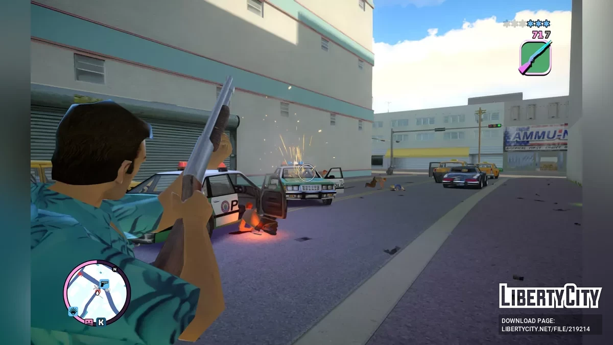 Класичні іконки та звуки зброї для Vice City Nextgen Edition / GTA 4
