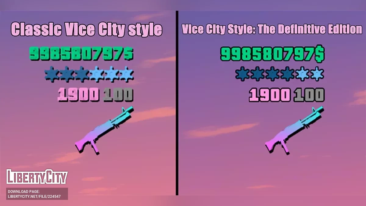 Нові шрифти, більш вірні оригіналу Vice City v2 / GTA 4