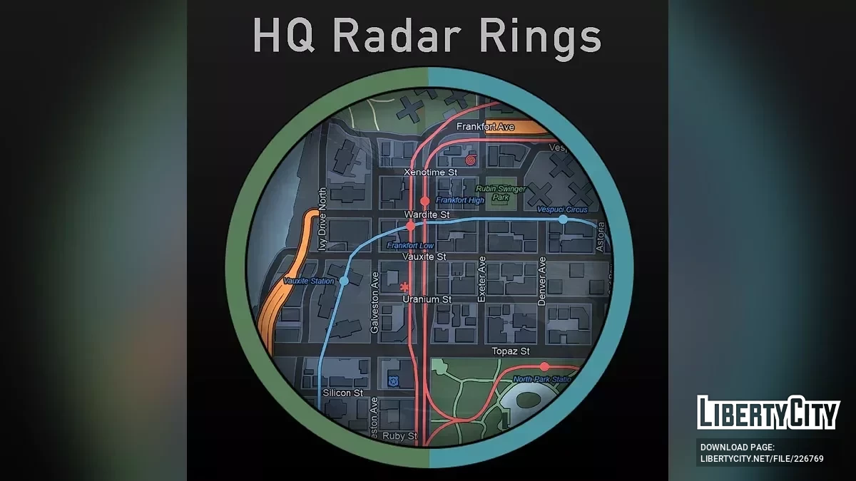 Color HQ Map and Radar / GTA 4
