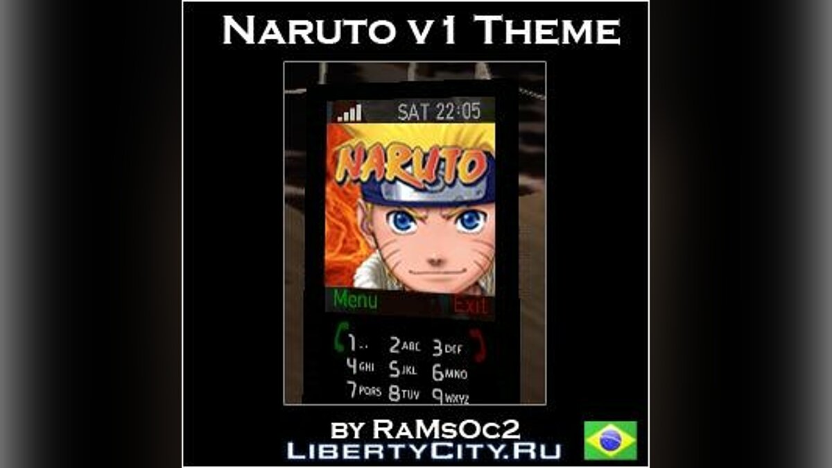 Naruto Cellphone Theme for GTA 4 - Картинка #1