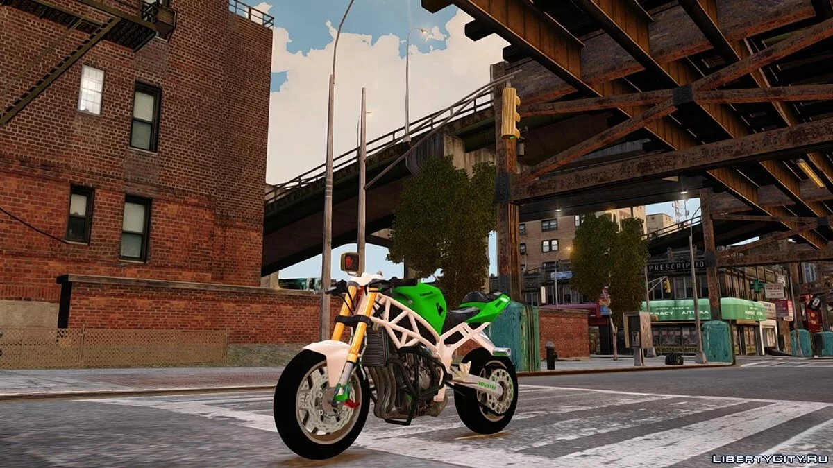 Kawasaki Ninja 636 stunt [Edición Wolf66 V1] / GTA 4