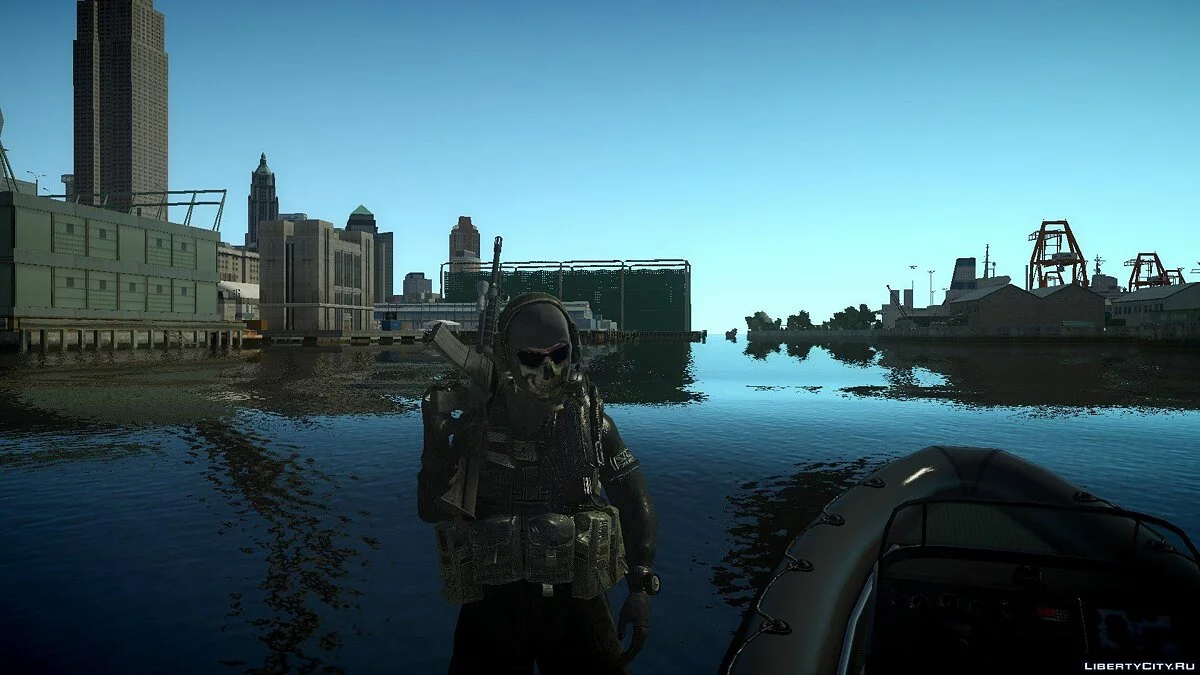 شبح في بدلة غوص من MW2 / جي تي إيه 4