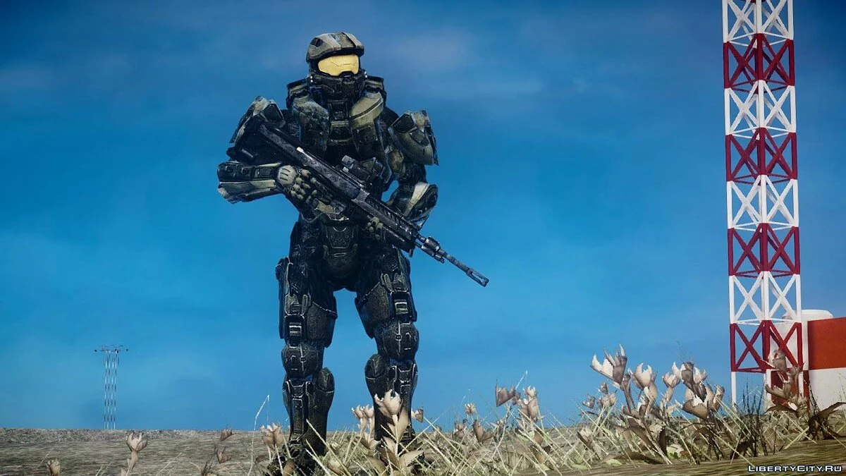 Halo 4 Мастер Чиф та DMR / GTA 4