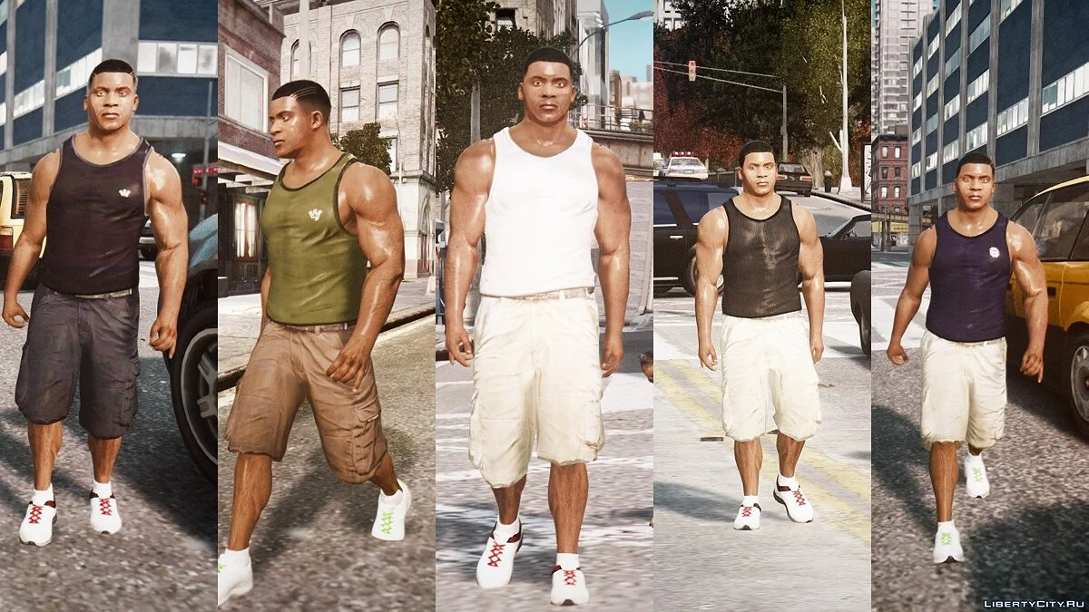Michael, Franklin, Trevor, and Chop for GTA IV / GTA 4