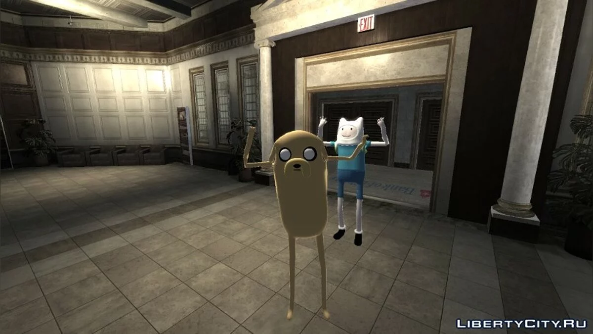 Finn and Jake from