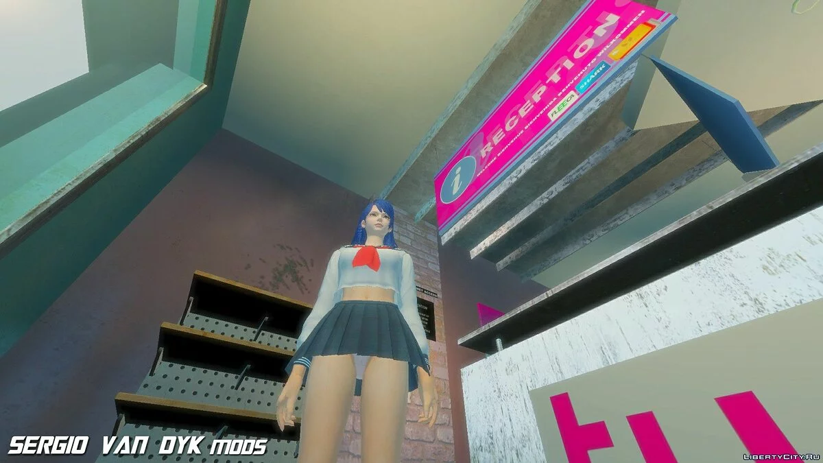 لوبيليا في الزي المدرسي من Dead or Alive Xtreme Venus Vacation / جي تي إيه 4
