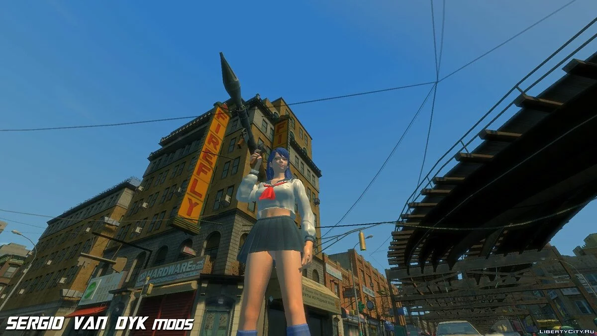 لوبيليا في الزي المدرسي من Dead or Alive Xtreme Venus Vacation / جي تي إيه 4