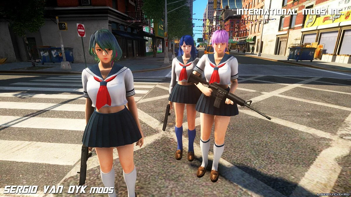 Ayane dalam seragam sekolah / GTA 4