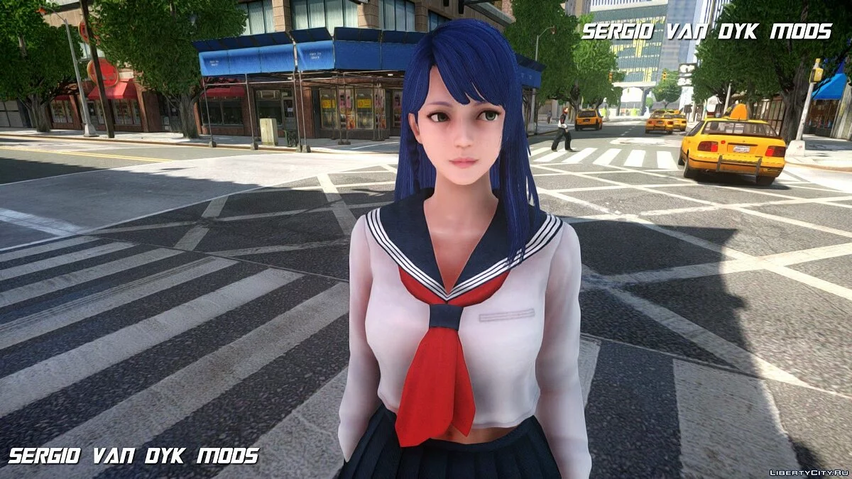 Lobelia in School Uniform from Dead or Alive Xtreme: Venus Vacation / GTA 4