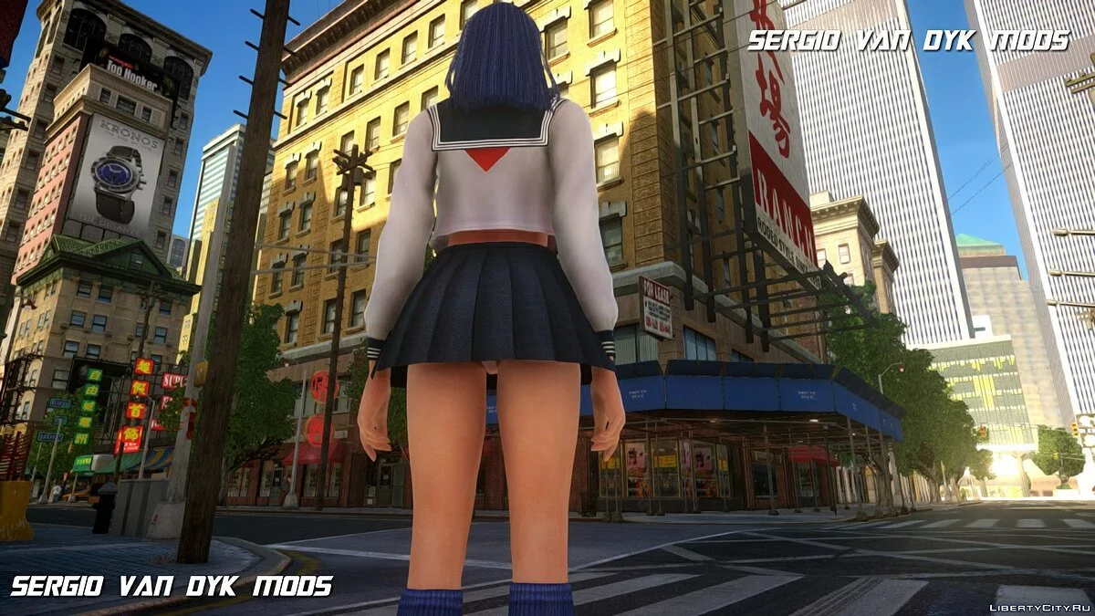 Lobelia in School Uniform from Dead or Alive Xtreme: Venus Vacation / GTA 4