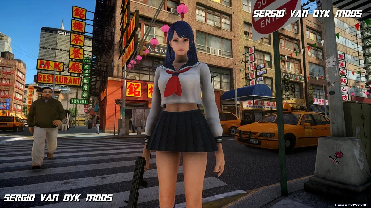 Lobelia in School Uniform from Dead or Alive Xtreme: Venus Vacation / GTA 4