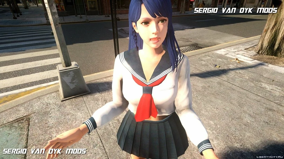 Lobelia in School Uniform from Dead or Alive Xtreme: Venus Vacation / GTA 4
